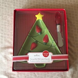 Hallmark Christmas Serving Dish Lighted Spreader